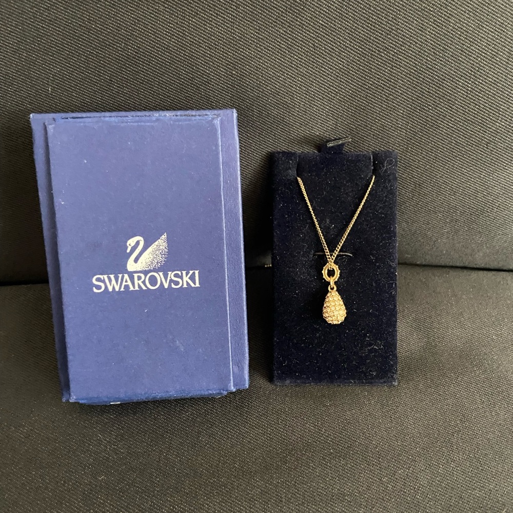 Swarovski Jeweled Teardrop Necklace